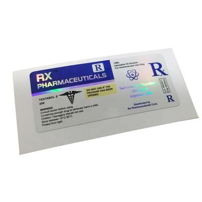 स्टेरॉयड इंजेक्शन के लिए गर्मी प्रतिरोधी पैनटोन रंग फार्मास्युटिकल बोतल लेबल