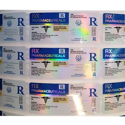 स्टेरॉयड इंजेक्शन के लिए गर्मी प्रतिरोधी पैनटोन रंग फार्मास्युटिकल बोतल लेबल