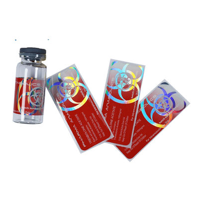 गोल्ड स्टैम्पिंग डाई कट 10ml 20ml 30ml स्टेरॉयड शीशी लेबल