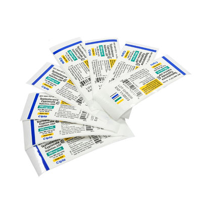 गोल्ड स्टैम्पिंग डाई कट 10ml 20ml 30ml स्टेरॉयड शीशी लेबल