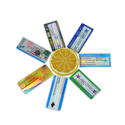 गोल्ड स्टैम्पिंग डाई कट 10ml 20ml 30ml स्टेरॉयड शीशी लेबल