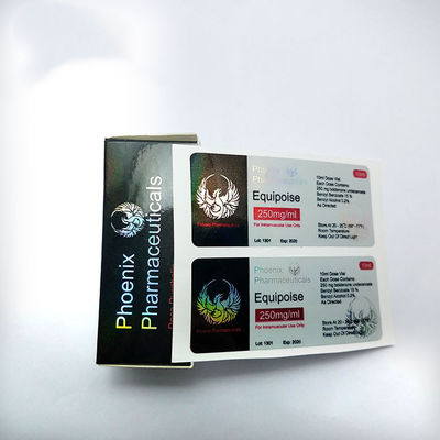 CAXXIS स्टेरॉयड 10ml शीशी लेबल और सिल्वर फ़ॉइल स्टैम्पिंग के साथ बॉक्स