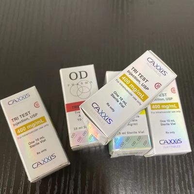 CAXXIS फार्मास्युटिकल लेजर कार्डबोर्ड 325gsm होलोग्राम 10ml बोतल बॉक्स