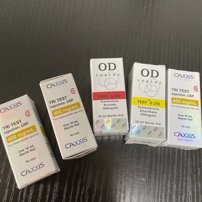 CAXXIS फार्मास्युटिकल लेजर कार्डबोर्ड 325gsm होलोग्राम 10ml बोतल बॉक्स
